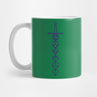 D & D Dice Sword Mug